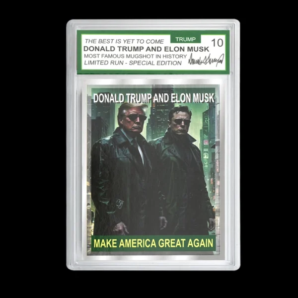 2025 Exclusive Donald Trump & Elon Musk "Make America Great Again" Collectible Trading Card - Image 4