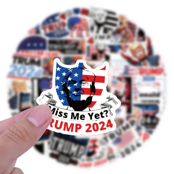 Random Fun Trump Stickers – Waterproof Vinyl (10/30/50/120pcs) - Image 4