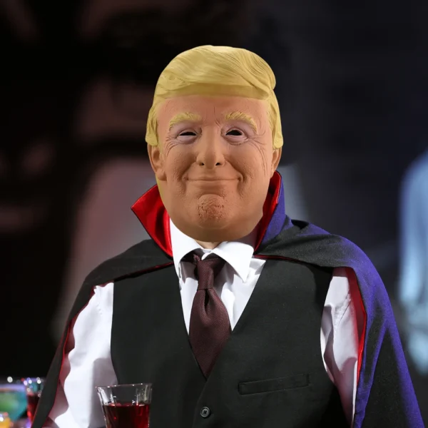 Donald Trump Latex Full Head Face Mask – Realistic Celebrity Costume Mask for Adults - Image 4