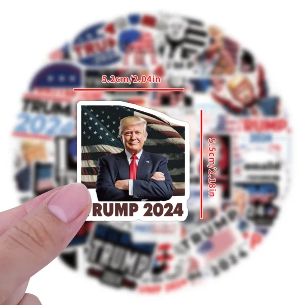 Random Fun Trump Stickers – Waterproof Vinyl (10/30/50/120pcs) - Image 3