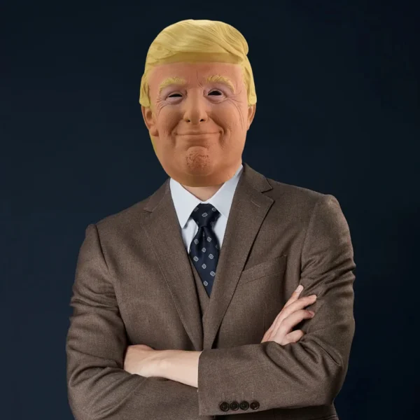 Donald Trump Latex Full Head Face Mask – Realistic Celebrity Costume Mask for Adults - Image 6