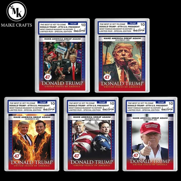 2025 United States 47th President Donald Trump Victory Trading Card Set