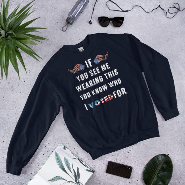 I Voted - Unisex Sweatshirt - Image 2