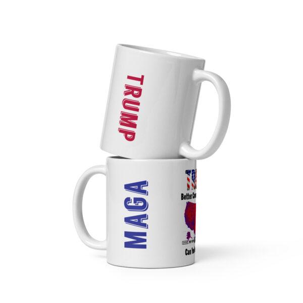 White glossy mug